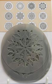 Schablonen Mandala 12 Motive 7cmD